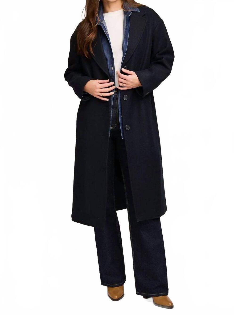 NEW GENTLE FAWN women's agatha coat in black